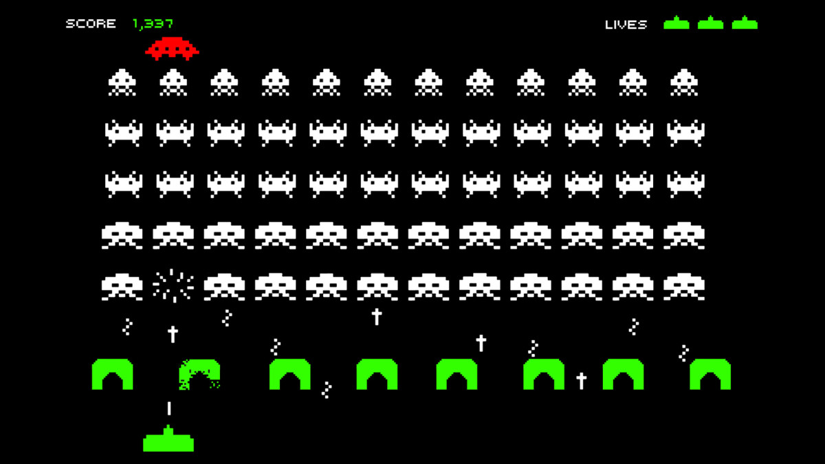 Space Invaders gameplay